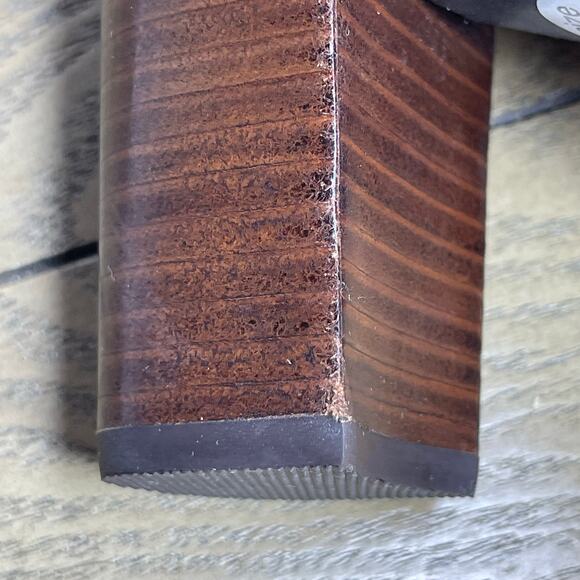 Born Ellendale knee-high Boots Size 7 Cognac Tan Leather Block Heel Chic New - Picture 15 of 15